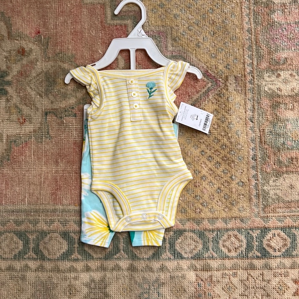 Carters Matching summer outfit NWT newborn